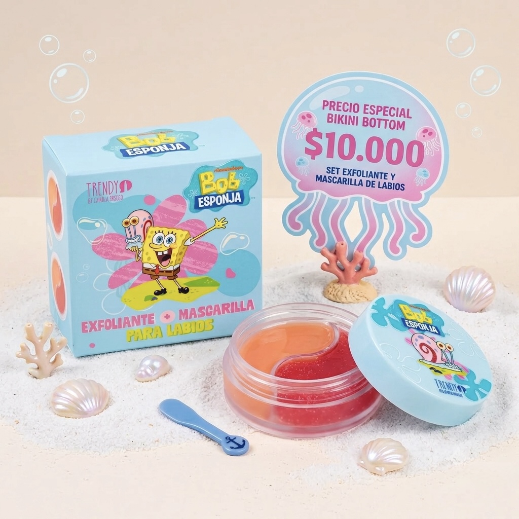 Duo Exfoliante Mascarilla de Labios Bob Esponja