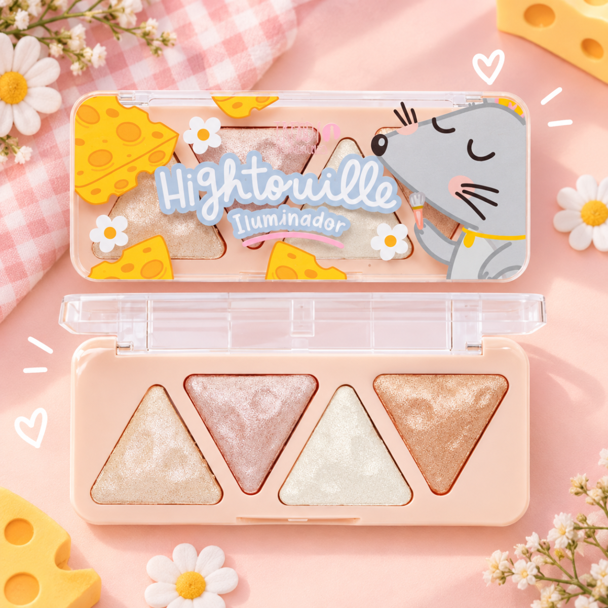 Kit X 4 Iluminador Quesito Hightouille Trendy